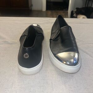 Steve Madden flats with silver toe